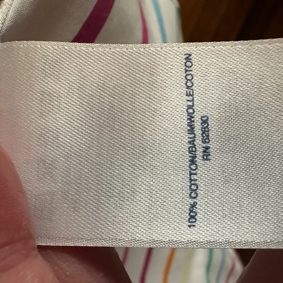 Lands' End 18W No Iron 100% Supima Cotton Short Sleeve Button Down Shirt - Picture 4 of 4